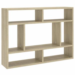 vidaXL Wall Shelf | Sonoma oak | Engineered wood | Medium | Wall mounting