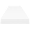 vidaXL Floating Wall Shelves 4 pcs White 120x23.5x3.8 cm MDF