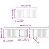 vidaXL Dog Gate with Door Foldable 12 Panels 600 cm Poplar Wood