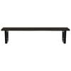 vidaXL Basin Shelf Wall Mounted Steel and Solid Wood Oak