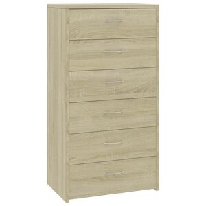 vidaXL Sideboard | Sonoma Oak | Engineered Wood | 50x34x96 cm | Smooth-Closing