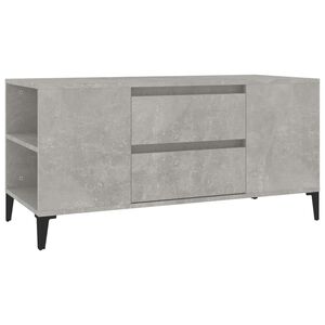 vidaXL TV Cabinet Concrete Grey 102x44,5x50 cm Engineered Wood