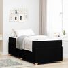 vidaXL Bed Frame with Mattress Black 90 x 190 cm Fabric
