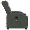 vidaXL Electric Massage Recliner Chair Dark Grey Fabric