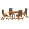 vidaXL Garden Dining Set | Natural wood | Solid Acacia wood | Medium