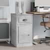 vidaXL Side Cabinet with Drawer Concrete Grey 40x50x75 cm Engineered Wood