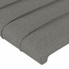 vidaXL Bed Frame without Mattress Dark Grey 137x187 cm Double Fabric
