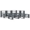vidaXL 6 Piece Garden Pallet Lounge Set Wood Grey