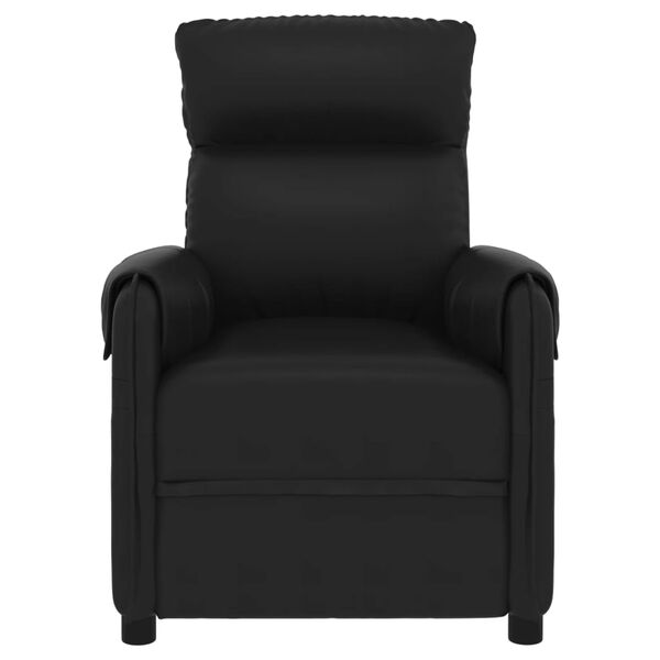 vidaXL Massage Chair Black Faux Leather