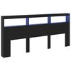 vidaXL Headboard Black Oak Engineered Wood