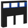 vidaXL Headboard Black Oak Engineered Wood