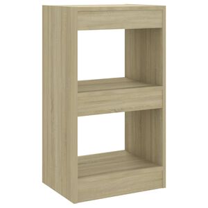 vidaXL Book Cabinet/Room Divider Sonoma Oak 40x30x72 cm