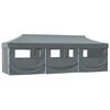 vidaXL Folding Pop-up Party Tent with 8 Sidewalls 870x291x315 cm Anthracite