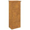 vidaXL Parcel Drop Box Rusty 44.5 x 29 x 110.5 cm Weathering Steel