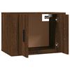 vidaXL Wall-mounted TV Cabinets 2 pcs Brown Oak 57x34.5x40 cm