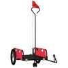 vidaXL Bike Trailer Red Oxford Fabric and Iron