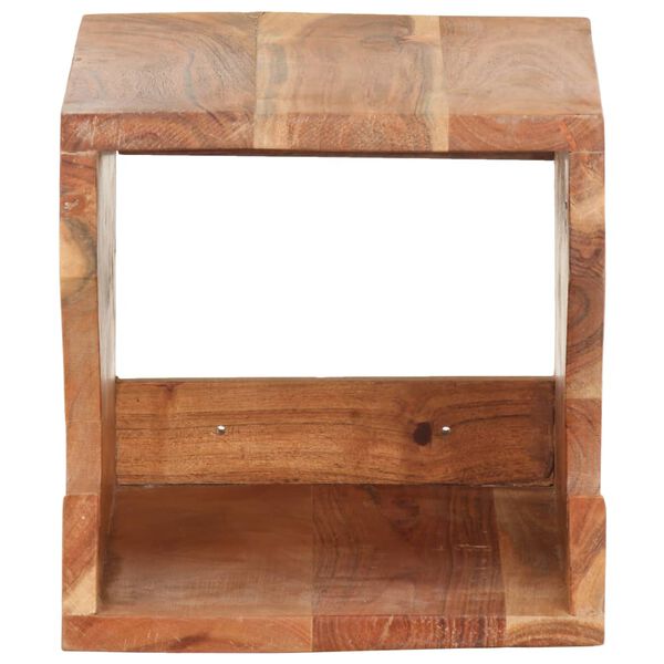 vidaXL Wall Mounted Bicycle Rack 35x25x25 cm Solid Acacia Wood