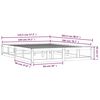 vidaXL Bed Frame without Mattress 140x200 cm Solid Wood