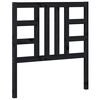 vidaXL Bed Headboard Black 96x4x100 cm Solid Wood Pine