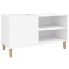 vidaXL Record Cabinet White 84.5x38x48 cm Engineered Wood