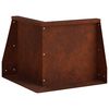 vidaXL Retaining Wall 50 x 50 x 30 cm Weathering Steel Rusty