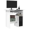 vidaXL Desk High Gloss White 80x45x74 cm Engineered Wood