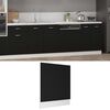 vidaXL Dishwasher Panel Lyon Black 59.5x3x67 cm Engineered Wood