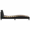 vidaXL Bed Frame "Dover" Black 107x203 cm King Single Velvet