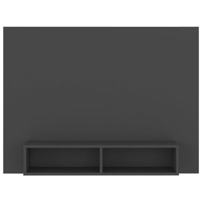 vidaXL Wall TV Cabinet Grey 120x23.5x90 cm Engineered Wood