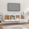 vidaXL Wall Cabinets 2 pcs High Gloss White 80x35x36.5 cm Engineered Wood