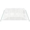 vidaXL Greenhouse with Steel Frame White 20 m&sup2; 5x4x2.3 m