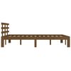 vidaXL Bed Frame without Mattress Honey Brown Solid Wood 150x200 cm King Size