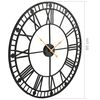 vidaXL Vintage Wall Clock with Quartz Movement Metal 60 cm XXL