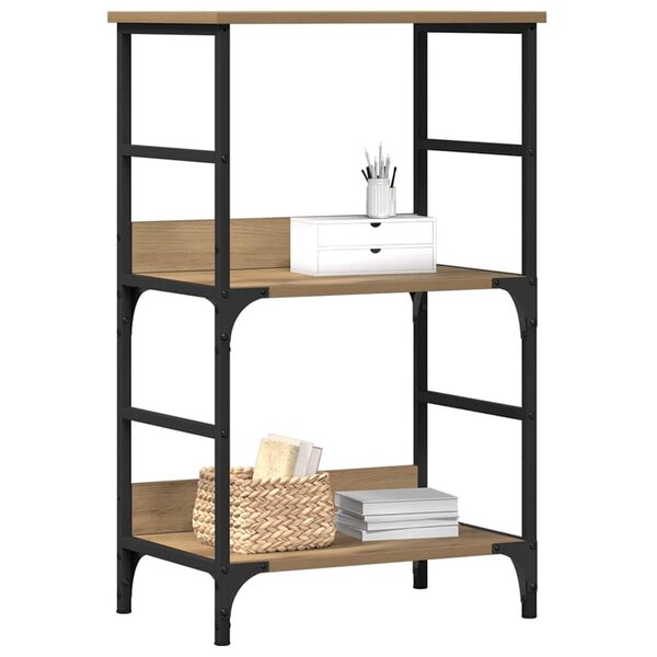 vidaXL Book Cabinet Artisan Oak 50x33x82 cm Engineered Wood