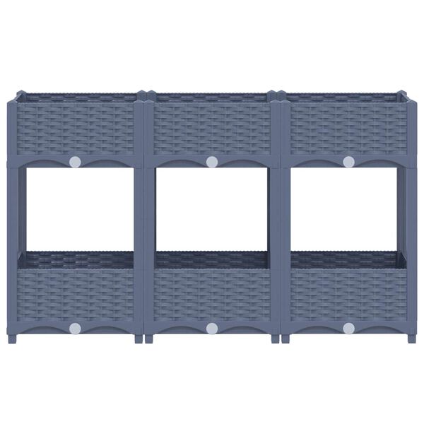 vidaXL Raised Bed 120x40x71 cm Polypropylene