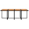 vidaXL 9 Piece Garden Dining Set with Cushions Poly Rattan Black