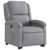vidaXL Stand up Recliner Chair Light Grey Fabric