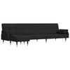 vidaXL L-shaped Sofa Bed Black 271x140x70 cm Velvet