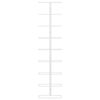 vidaXL Wall-mounted Wine Rack for 9 Bottles White Iron