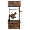 vidaXL Wishing Well Fountain with Pump 57x50x112 cm Solid Wood Fir