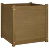 vidaXL Garden Planter Honey Brown 60x60x60 cm Solid Pinewood
