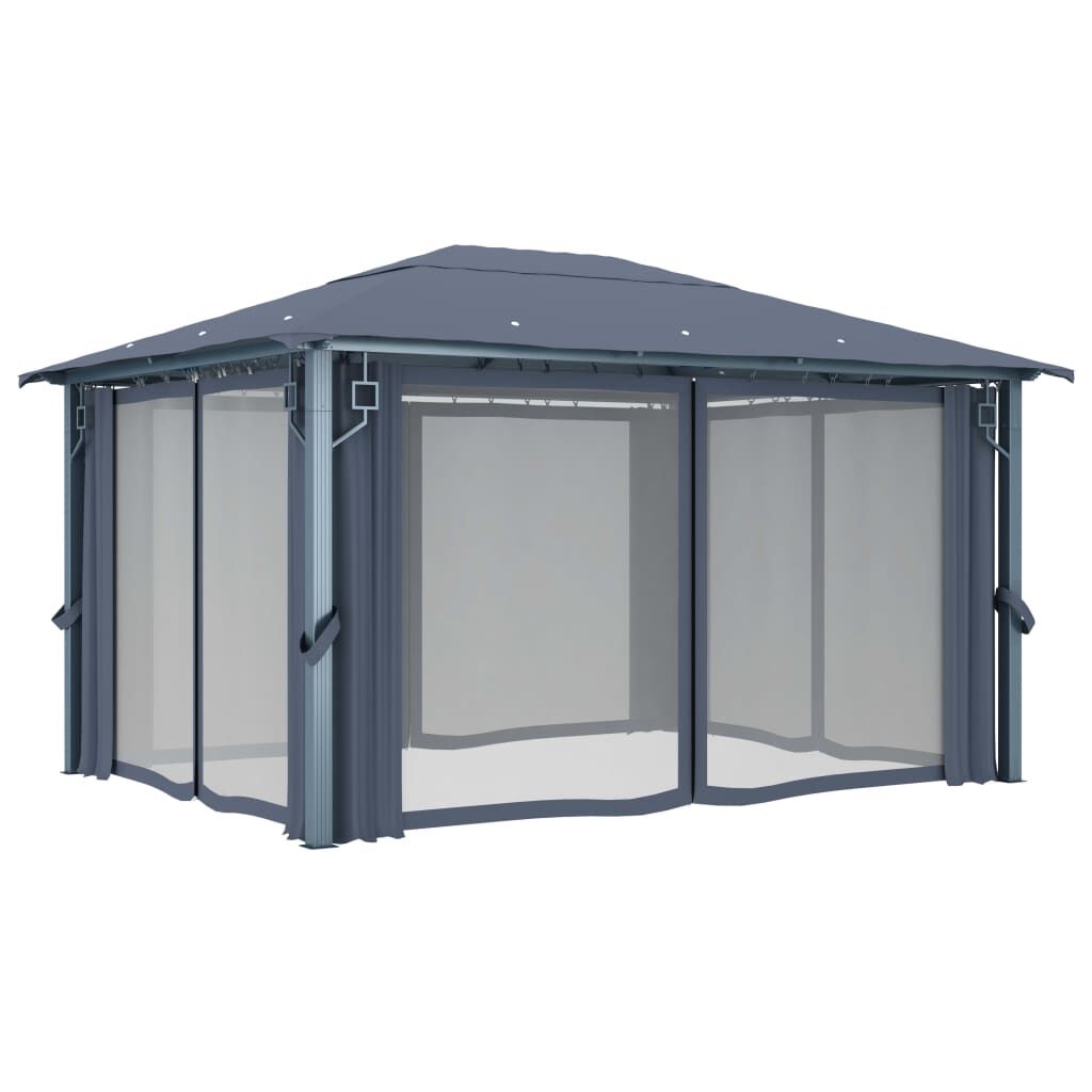 vidaXL Gazebo with Curtain 400 x 300 cm 