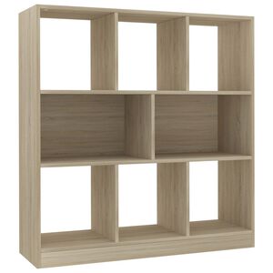 vidaXL Book Cabinet | Sonoma oak | Engineered wood | Large | Book Cabinet