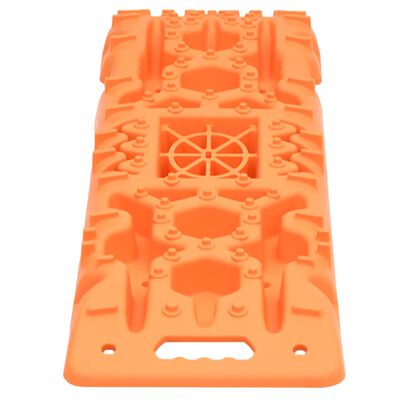 vidaXL Traction Boards 2 pcs Orange 107x31x7 cm Nylon