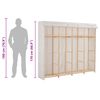 vidaXL Wardrobe White 200x40x170 cm Fabric