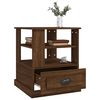 vidaXL Side Table Brown Oak 50x50x60 cm Engineered Wood