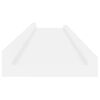 vidaXL Wall Shelves 2 pcs High Gloss White 80x9x3 cm