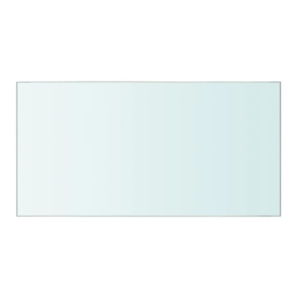 vidaXL Shelves 2 pcs Panel Glass Clear 40x20 cm