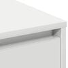 vidaXL LED Sideboard with Door White 71 x 34.5 x 75 cm Engineered Wood