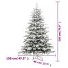 vidaXL Artificial Hinged Christmas Tree 300 LEDs & Ball Set 180 cm